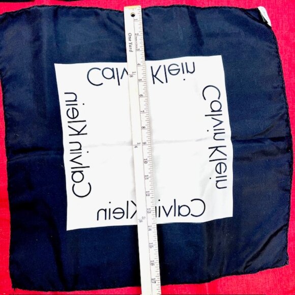 BUNDLE 4: YSL-JIM THOMPSON-CALVIN K-KAWAURA Scarf/Handker Cotton/Silk 23" 19"(89 - Picture 15 of 16